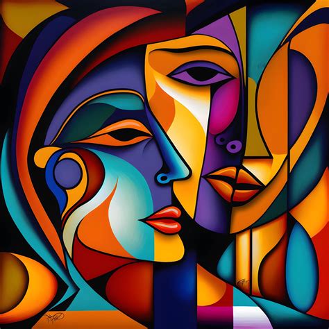 Abstract human oil paintings for wall decor modern art women modern art