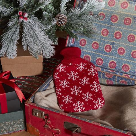 Hot Water Bottle Hot Water Bottle And Cover Christmas Gift Xmas Gift Snow Hot Water Bottle Gift