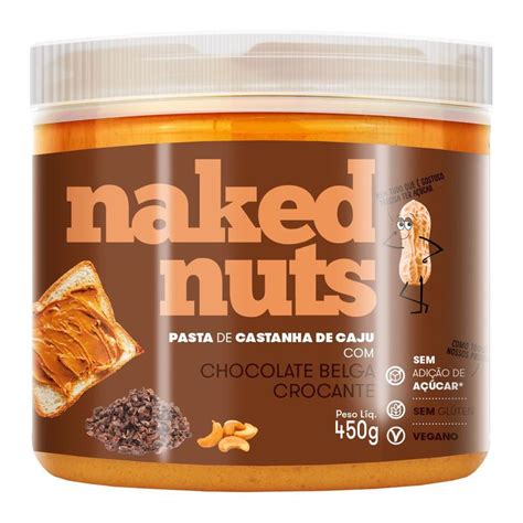Pasta De Castanha De Caju Chocolate Belga Crocante 450g Naked