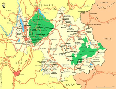 Alpes Carte Info ≡ Voyage Carte Plan