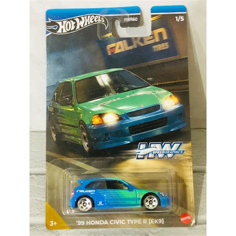 Hrt Hot Wheels Regular Honda Civic Type R EK Falken Series
