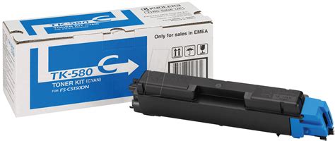 TONER TK 580C Toner Kyocera Cyan TK 580 Original Bei Reichelt