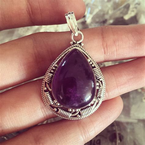 Amethyst Sterling Silver Pendant Finalsilver