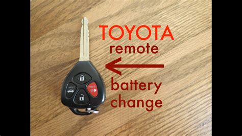 Replacing Battery In Toyota Camry Fob Key