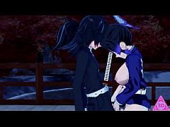 Kocho Shinobu Tomioka Giyu Kimetsu No Yaiba Hentai Videos Have Sex Blowjob Handjob Horny And