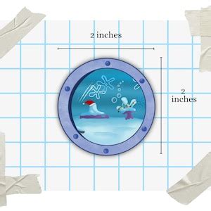 Spongebob Window Into Bikini Bottom Sticker Spongebob Porthole