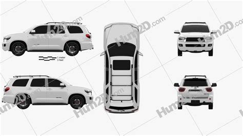 Toyota Sequoia Trd Pro 2021 Blueprint In Png Download Vehicles Clip
