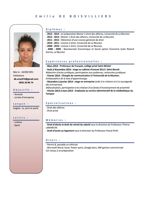 Exemple De Cv Juriste Droit Des Affaires Laboite Cv Fr