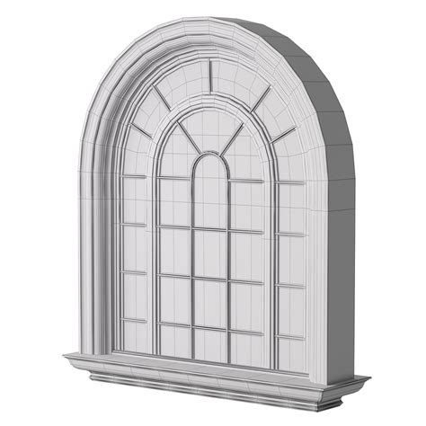 model classic window  turbosquid