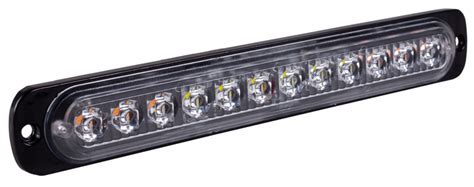Стробоскоп LED 12В / 24В, (12 Led діодів) 190х28х10мм aluminum (super ...