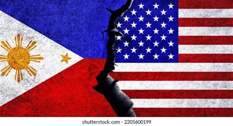 Usa Philippines Flags Together Philippines United Stock Illustration 2205600199 Shutterstock