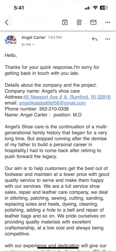 Scam Example I Got This Chain Of Emails Today And Want To Share To