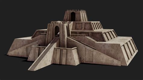 Ancient Architecturte The Great Ziggurat 3D Model