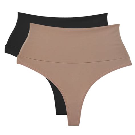 Calcinhas Modeladora C S Alto Fio Dental Duplo Kit Lingerie Cintura Alta Branco Chocolate E