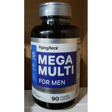 Mega Multi for Men Multivitamins Multiminerals 90 caplets | Shopee ...