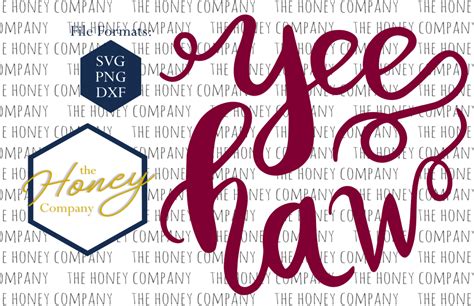 Yee Haw Svg Png Dxf Hand Lettered Southern Farm Girl Scalable Vector Graphics Free