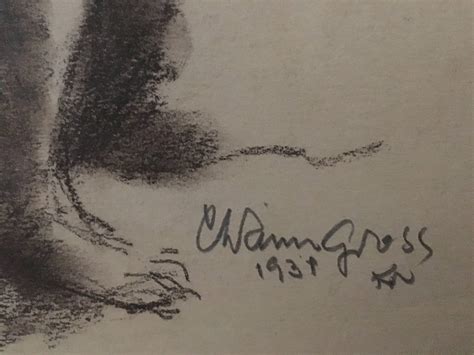 Chaim Gross Rare Early Nude Drawing American Modernist Sculptor For Sale At StDibs