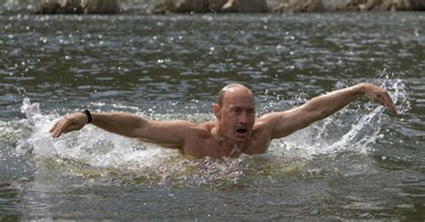 Vladimir Putin Strikes Macho Half Naked Poses For Official Photos Mirror Online