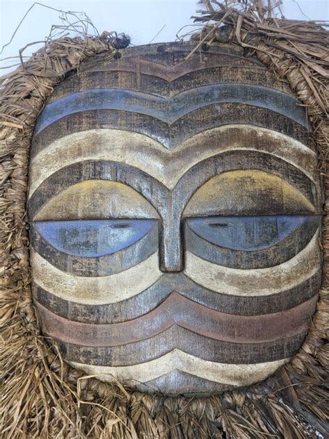 Mask Wood Téké Congo 33 cm Catawiki