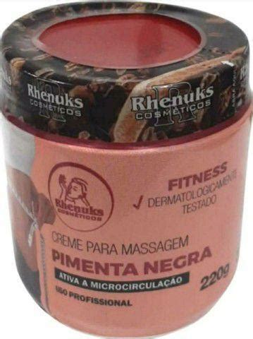 Creme Massageador Redutor De Medidas Pimenta Negra Rhenuks G