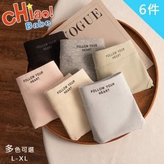 chiao Babe 俏寶貝6件組 清新純棉中腰少女內褲 L XL 學生 少女 兒童 6色 momo購物網 好評推薦 2025年7月