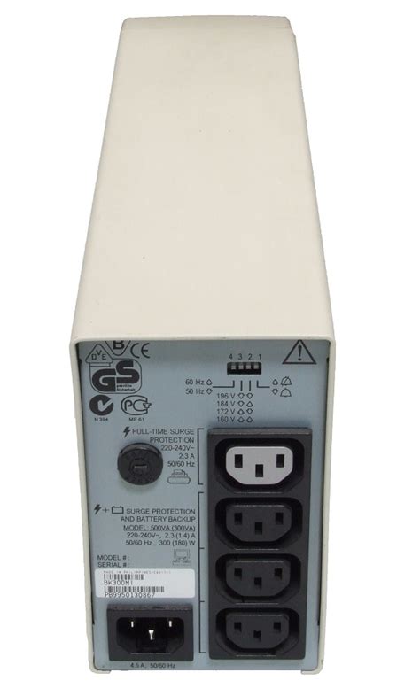 APC Back-UPS 300 unterbrechungsfreie Stromversorgung USV 500VA 230V 2.3 ...