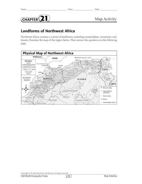 PDF Unit 11 Ch 21 Landforms Of Norica W S Activity Fre 11 Ch 21