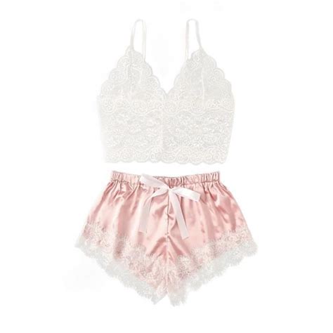 Femmes Lingerie Corset Dentelle À Armatures Racy Mousseline Vêtements De Nuit Sous Vêtements