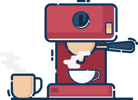 Automatic Coffee Machine Flat Png