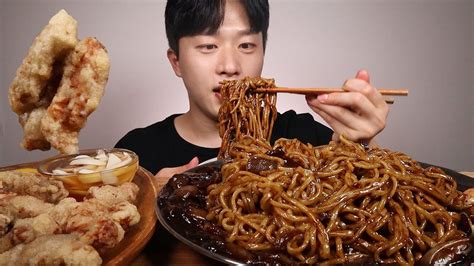 짜장면 탕수육 먹방 ㆍ Asmr Black Bean Noodles Eating Show Youtube