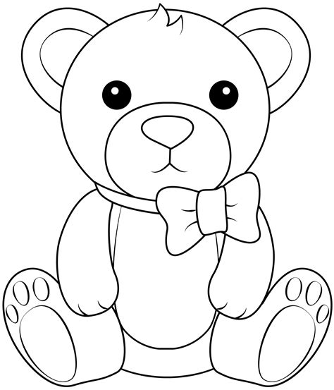 Teddy Bear Printable Template | Free Printable Papercraft Templates