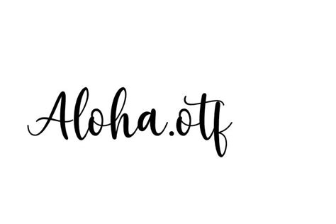 Aloha Font - Free Font Download