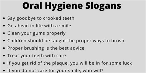 195 Fantastic Oral Hygiene Slogans And Taglines