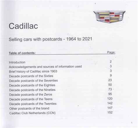 Cadillac Car Postcards 1964 2021 Frenky Autodokumentatie