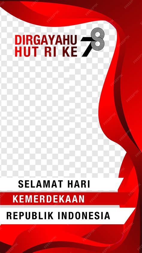 premium vector twibbon hut indonesia