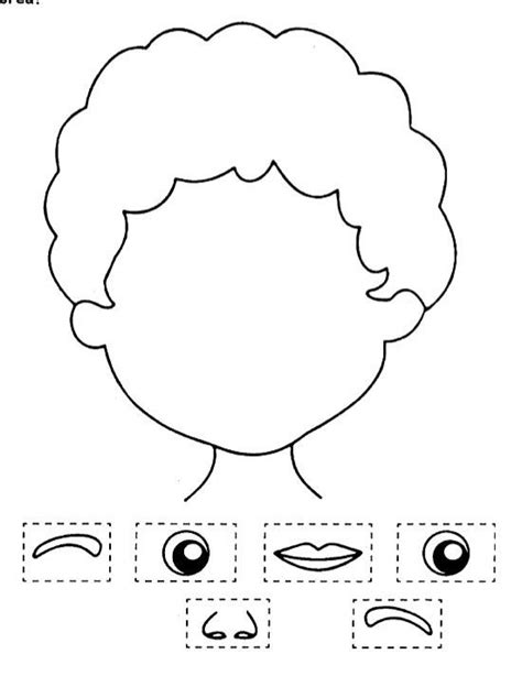 Partes Do Rosto Para Imprimir Educação Infantil - 70 Atividades De Recortar E Colar Para Imprimir - Educação Infantil E ...