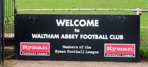 Football Grounds visited by Richard Bysouth: Waltham Abbey FC