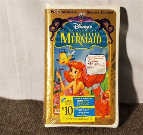 The Little Mermaid Vhs Tape Walt Disney Masterpiece Collection New