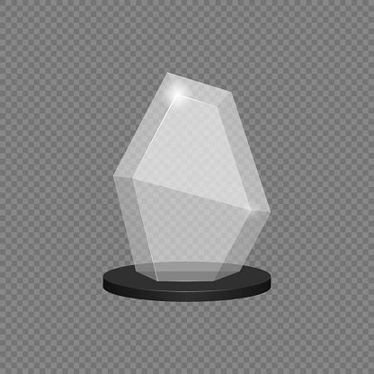 The Transparent Crystal Hexagonal Shape Stock Illustration - Download ...