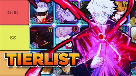 Ultimate Character Tierlist Jujutsu Kaisen Phantom Parade Youtube