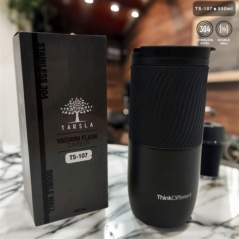 Jual Mug Thermos TS 107 Vacuum Flask Double Wall Channel Motif Pattern 550 ML Keep Hot Cold