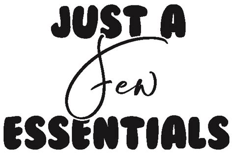 Just A Few Essentials SVG Graphic By TEESHOP Creative Fabrica