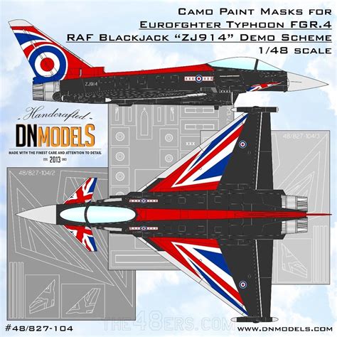 RAF Blackjack Eurofighter Typhoon FGR.4 Demo Scheme paint mask set