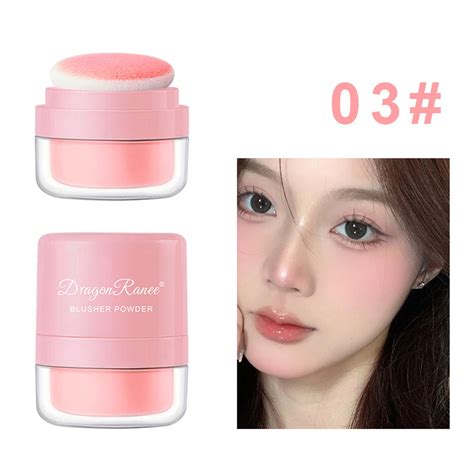 Blueek Lazy People Cushion Powder Blusher Skin Friendly Rouge Powder Nude Makeup Skin Tone Matte