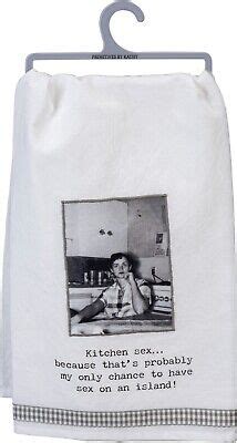 Funny Retro Dish Towel Kitchen Sex 28x28 Trash Talk By Annie