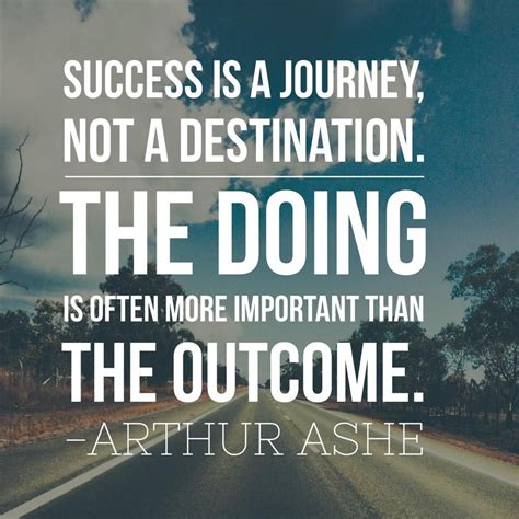 Inspirational picture quote - success is a journey, not a destination ...