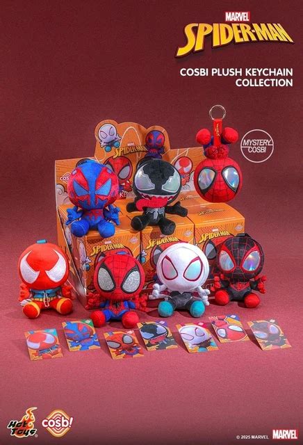 Hot Toys Spider Man Marvel Comic Cosbi Plush Keychain Collection Full Set Of Eur