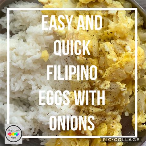 Easy and Quick Filipino Eggs with Onions – Hopscotch Mom
