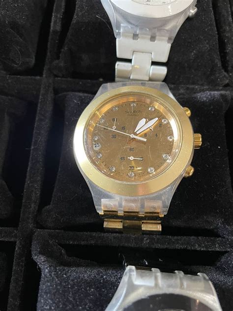 Relogio Swatch Dourado Rel Gio Feminino Swatch Usado Enjoei