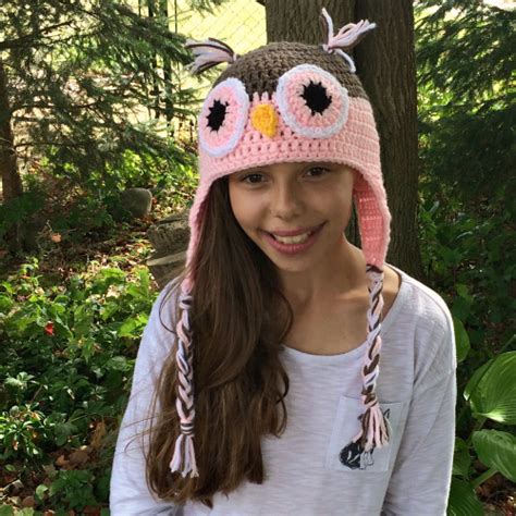 Crochet Pink Owl Hat The Ruthless Crafter